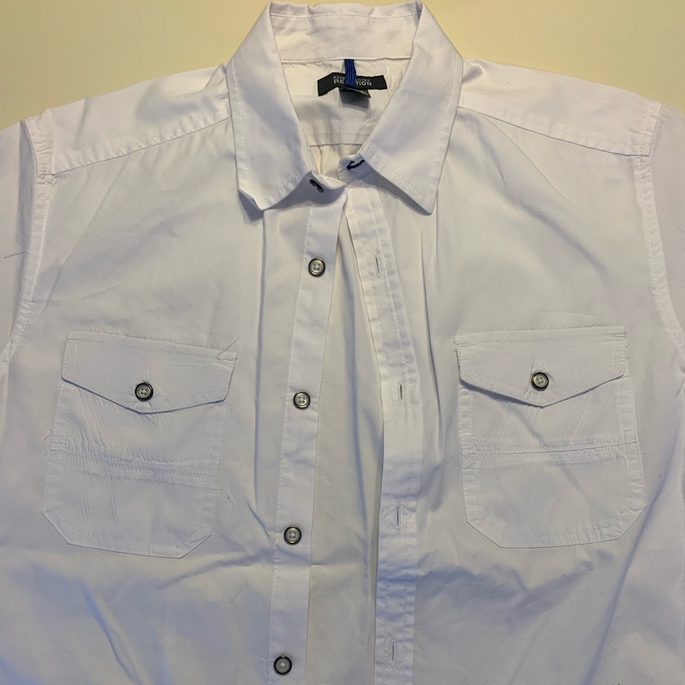 Kenneth Cole Brand Short Sleeve Button Down